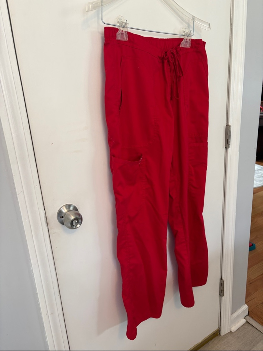 Cherokee Red Workwear Top with Utility Loop